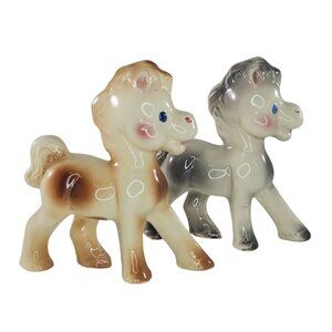 Ceramic Horse Rempel Enterprises Diamond Pottery Frisky Vintage Pony Pair